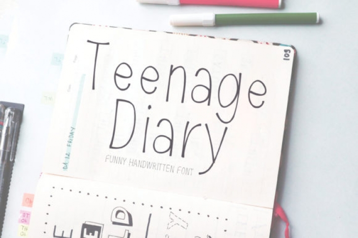 Teenage Diary Font Download