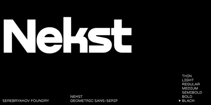 Nekst Font Download