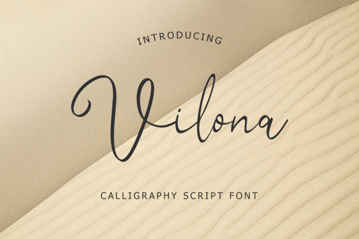 Vilona Calligraphy Script Font Font Download