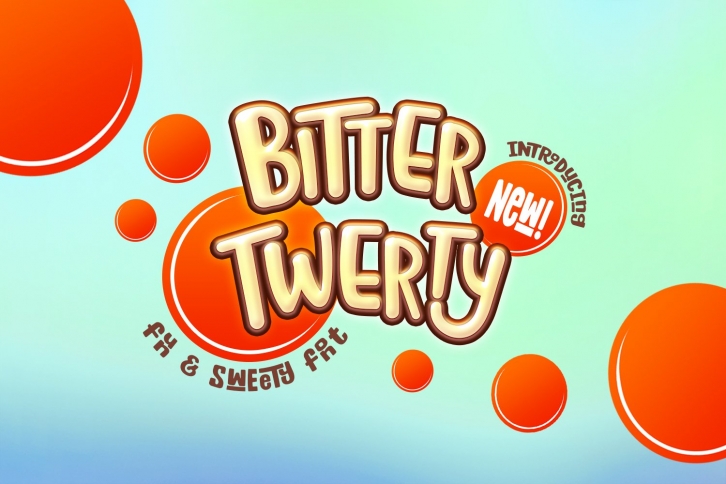 Bitter Twerty - kids font display Font Download