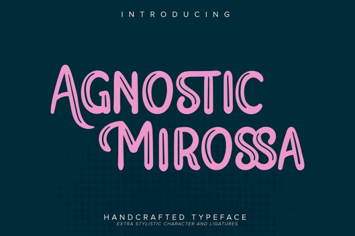 Agnostic Mirossa | Handcrafted Typeface Font Download