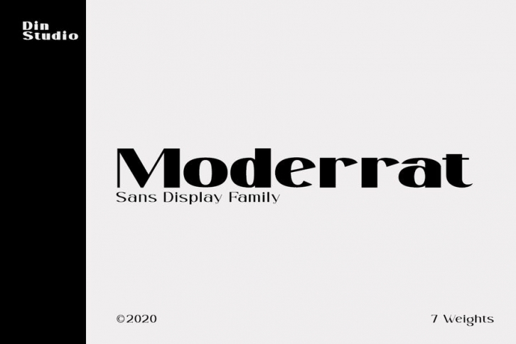 Moderrat - Modern Sans  Display 7 Font Font Download