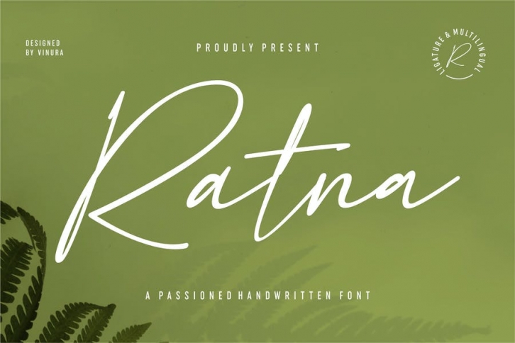 Ratna | A Passioned Handwritten Font Font Download