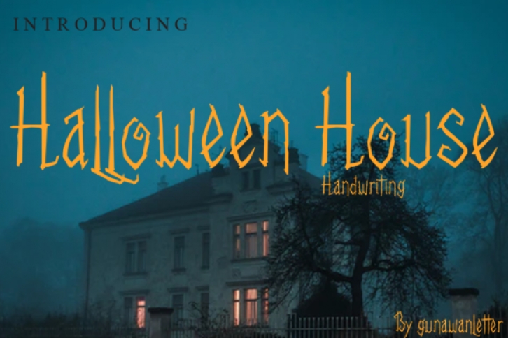 Halloween House Font Download