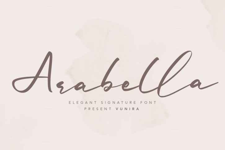 Arabella | Elegant Signature Font Font Download