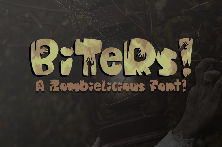 Biters | A Fun Zombielicious Font| Zombie Font| Halloween Font Download