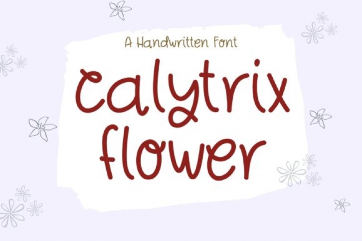 Calytrix Flower Font Download