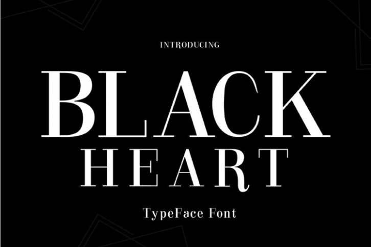 BLACK HEART Font Download
