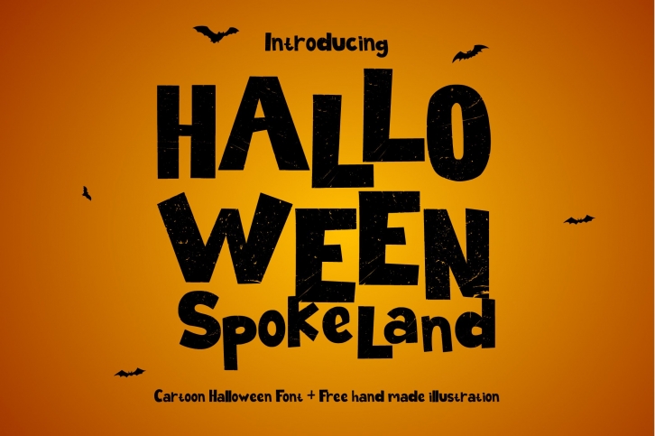 Halloween Spokeland Cartoon Font Font Download