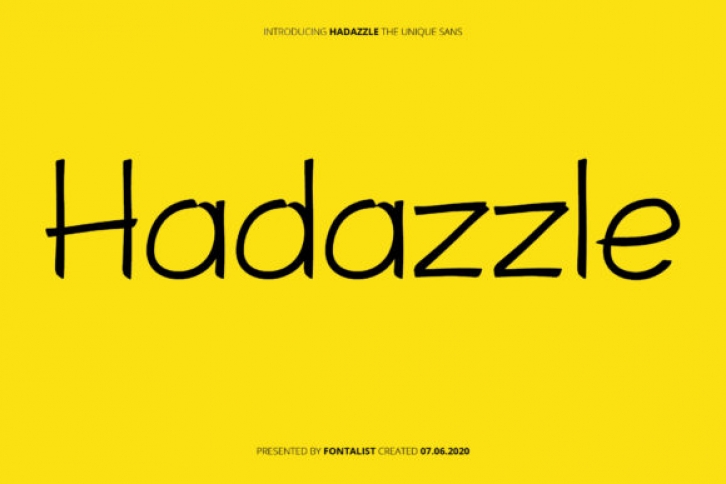 Hadazzle Font Download