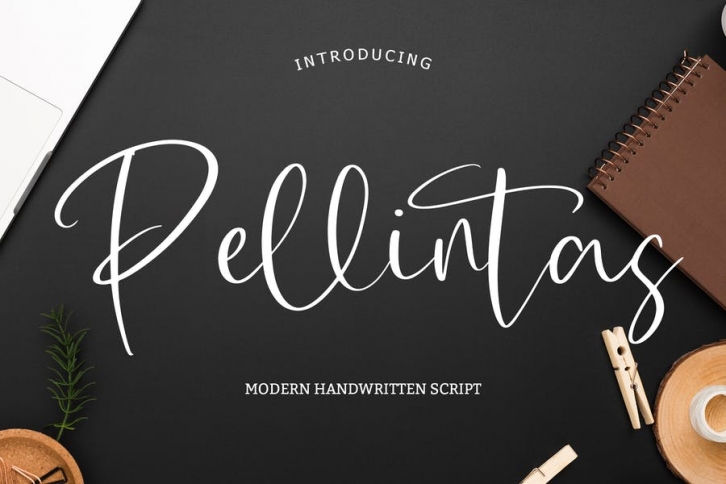 Pellintas Modern Handwritten Script Font Download