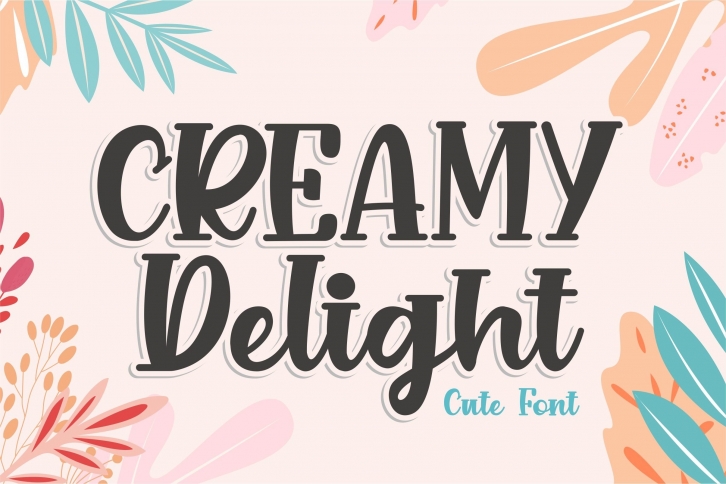 CREAMY Delight - Cute Font Font Download