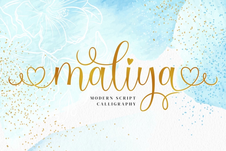 Maliya Font - Modern Calligraphy Font Font Download