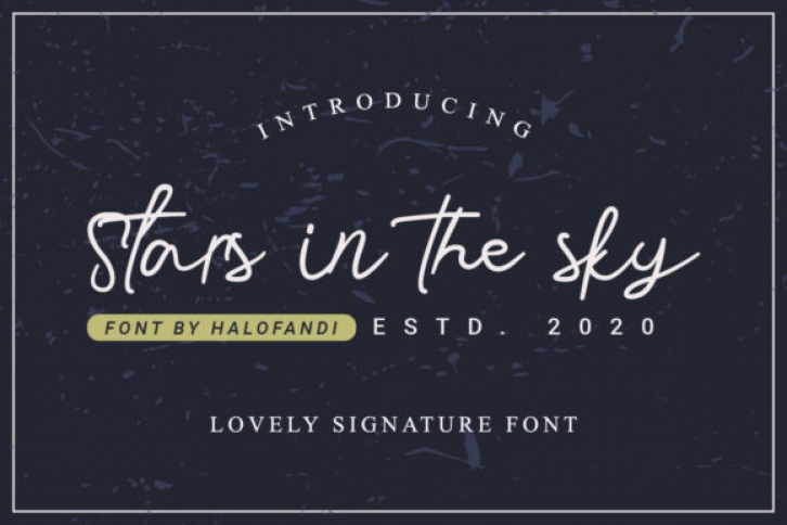 Stars in the Sky Font Download
