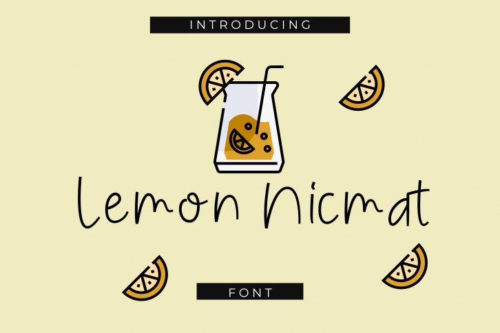 Lemon Nicmat Playful font Font Download