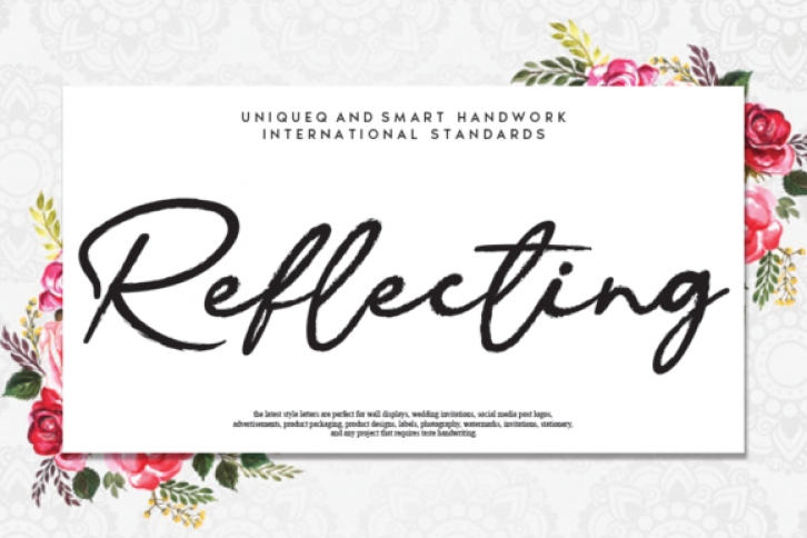 Reflecting Font Download