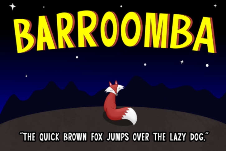 Barroomba Font Download