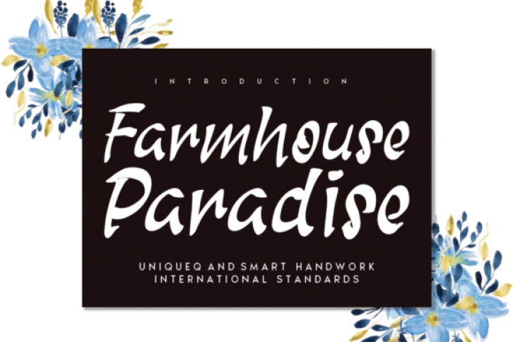 Farmhouse Paradise Font Download