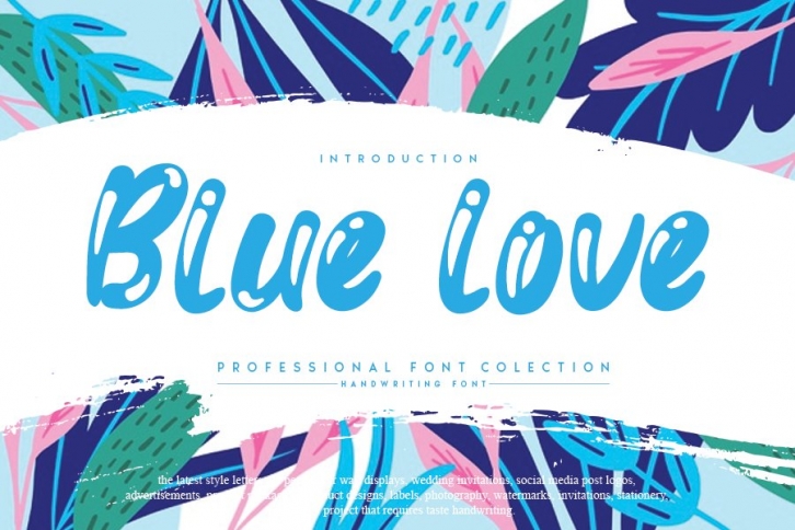 Blue love Font Download