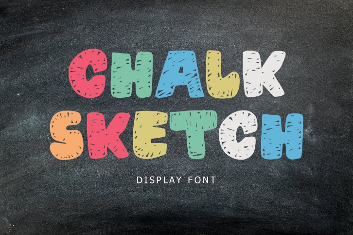 Chalk Sketch Display Font Font Download