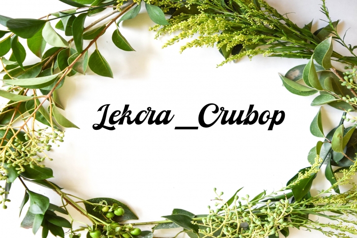 Lekcra Crubop Font Download
