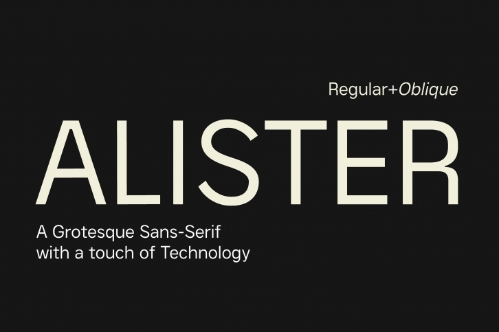 Alister - Modern Sans Serif Font Download