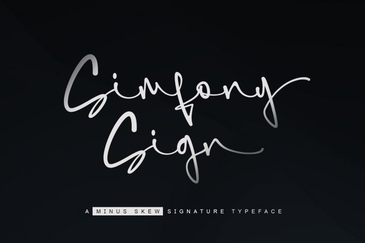 SimfonySign - Signature Font Download