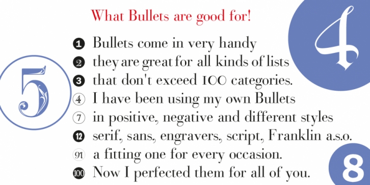 Bullets Font Download