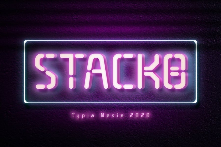 Stacko Neon Font Font Download