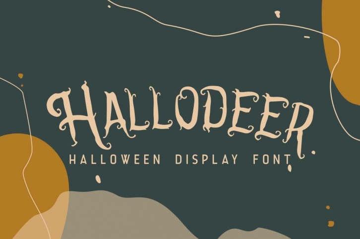 Hallodeer || Spooky Display Font Font Download