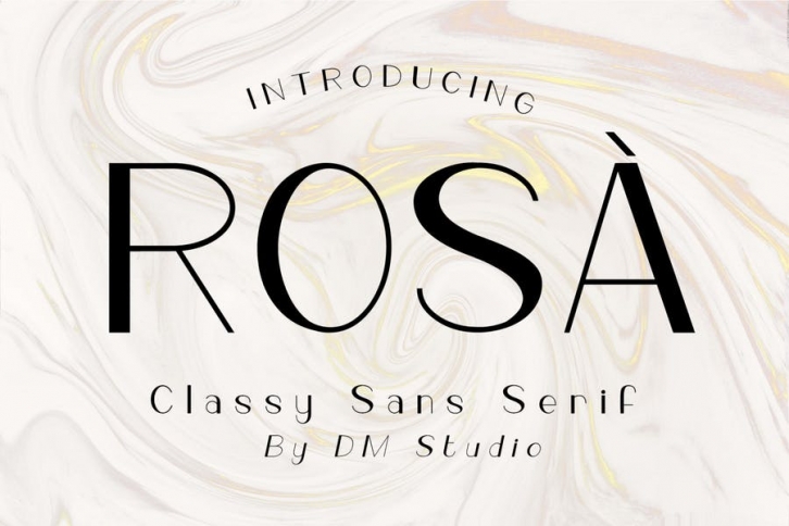 ROSÀ - Classy Sans Serif Font Download