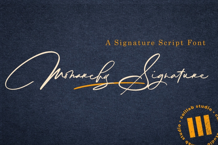 Monarchy Signature - A Signature Script Font Font Download