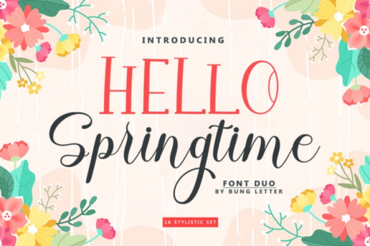 Hello Springtime Font Download