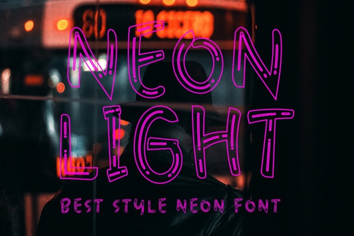 Neon Light Font Download
