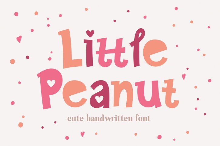 Little Peanut Handwritten Font Font Download