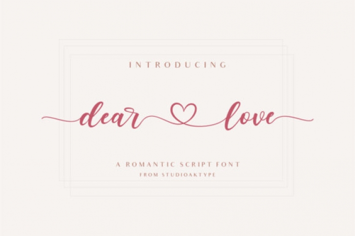 Dear Love Font Download