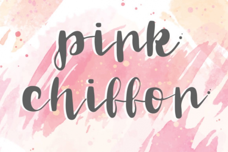 Pink Chiffon Font Download