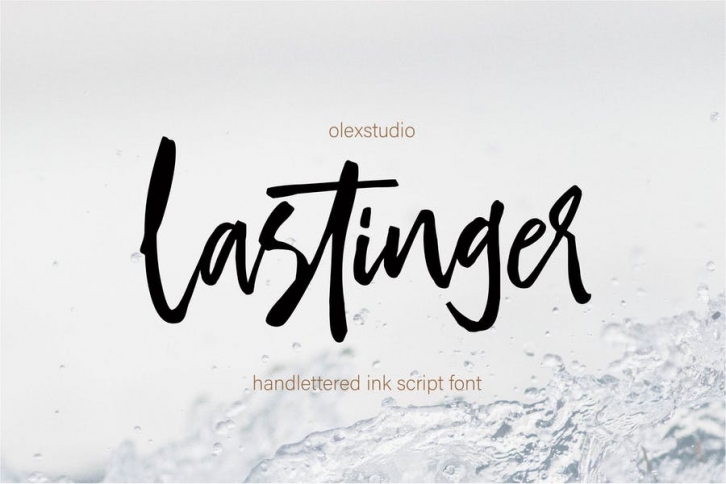 LASTINGER - Handlettered Font Download