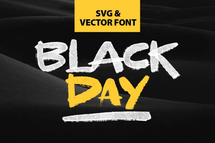 BLACKDAY - SVG & VECTOR Font Download