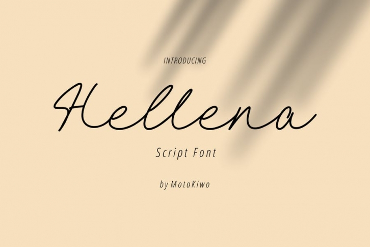 Hellena Script Font Font Download