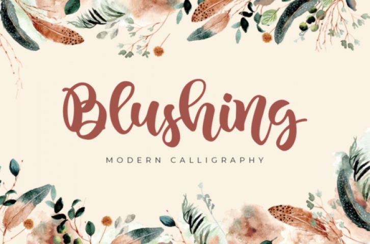 Blushing Font Download