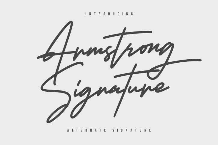 Armstrong Signature Font Font Download