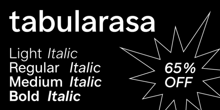 Tabularasa Font Download