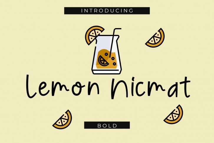 Lemon Nicmat Bold Playful font Font Download