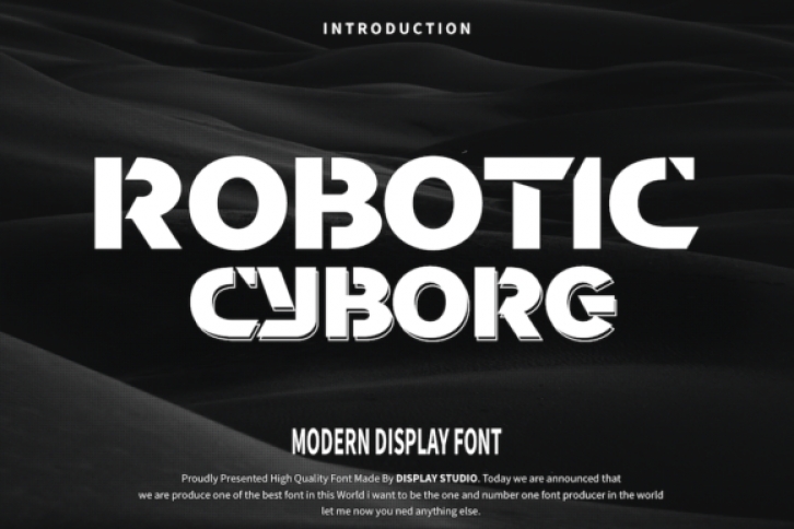 Robotic Cyborg Font Download
