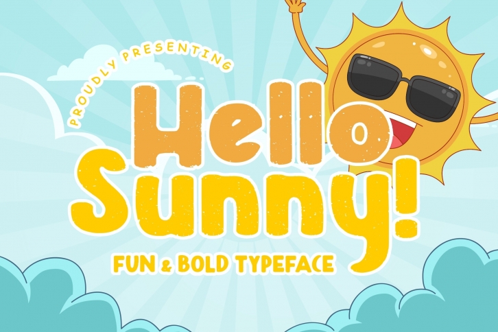 Hello Sunny Fun & Bold Typeface Font Download