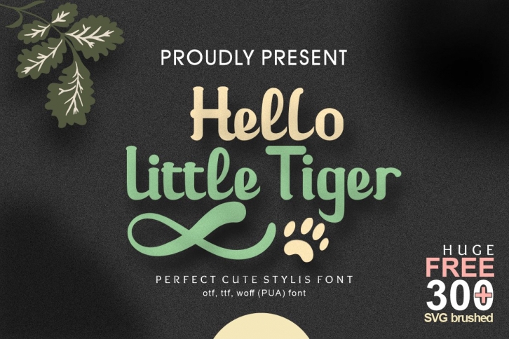 Hello Little Tiger Font Download