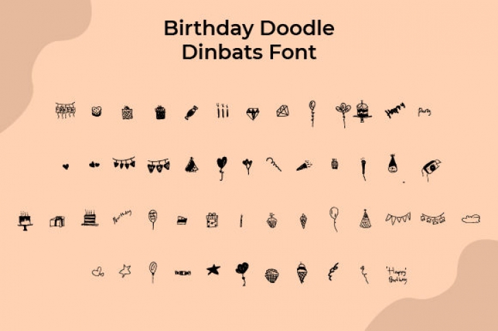Birthday Doodle Font Download