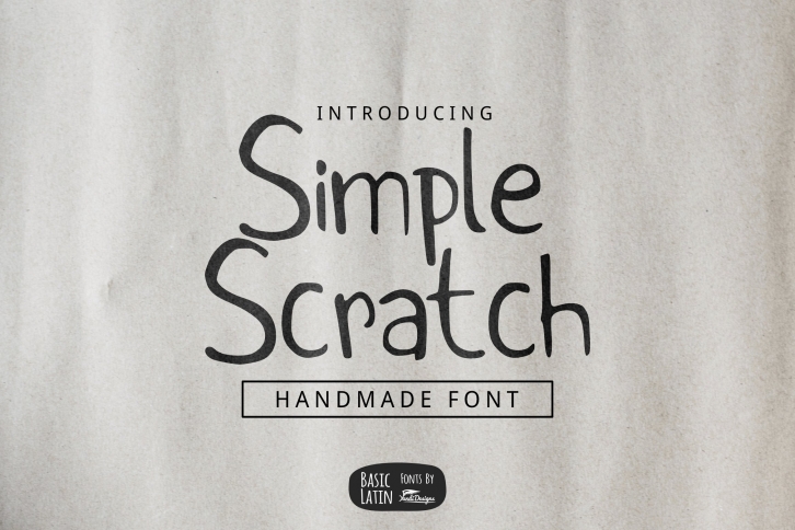 Simple Scratch Font Font Download