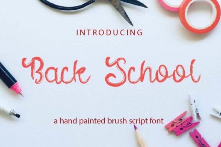 Back School Font Download